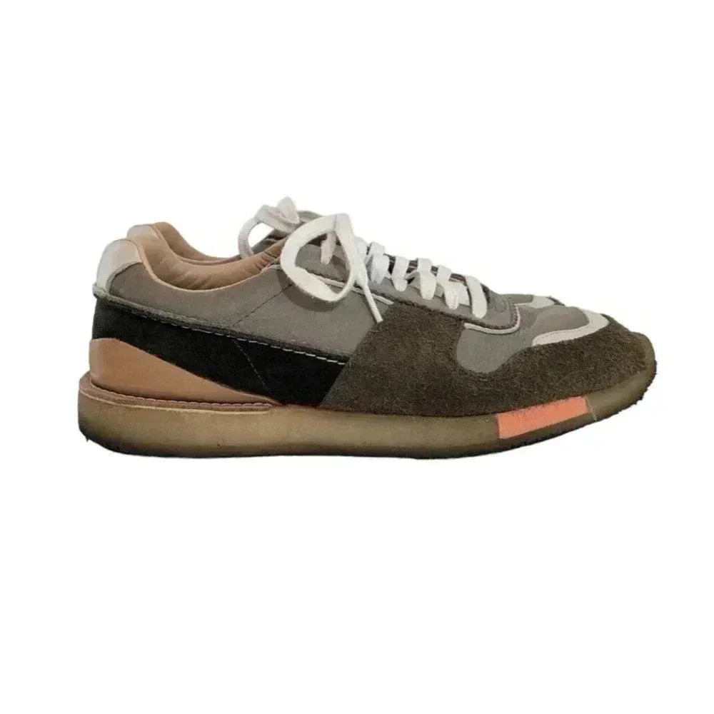 Clarks Gray and Brown Sneakers